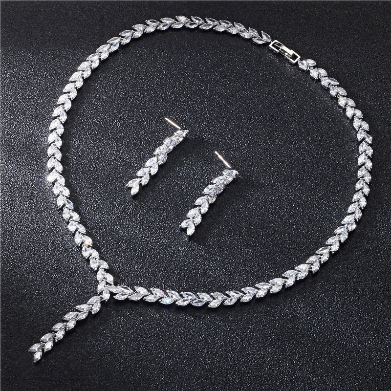 Bride Wedding Earrings Jewelry Set Jewelry Set top quality