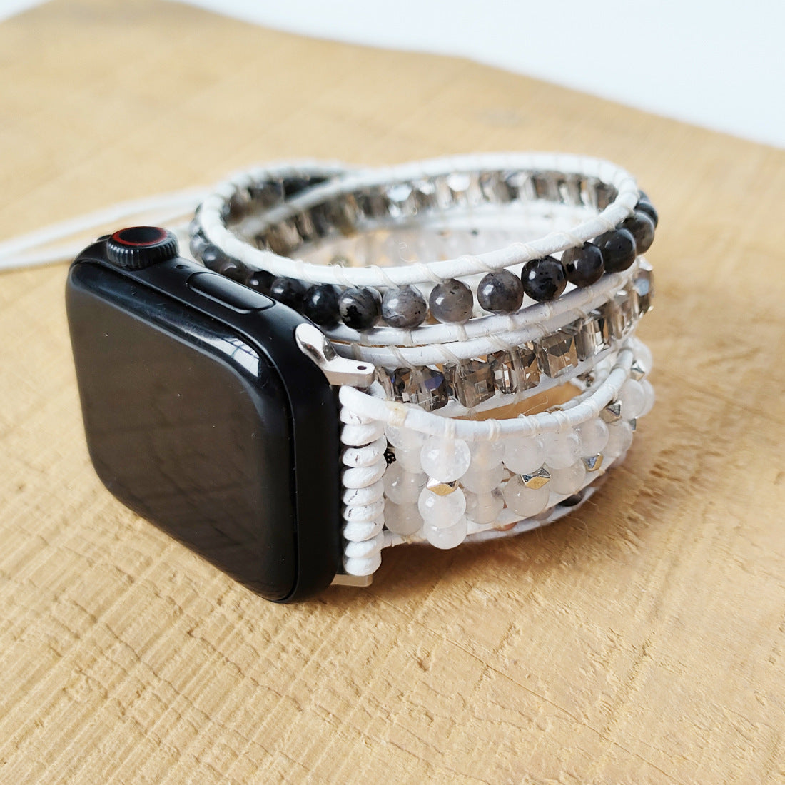Natural Quartz Rough Woven Watch Band High Qualitu HandMade