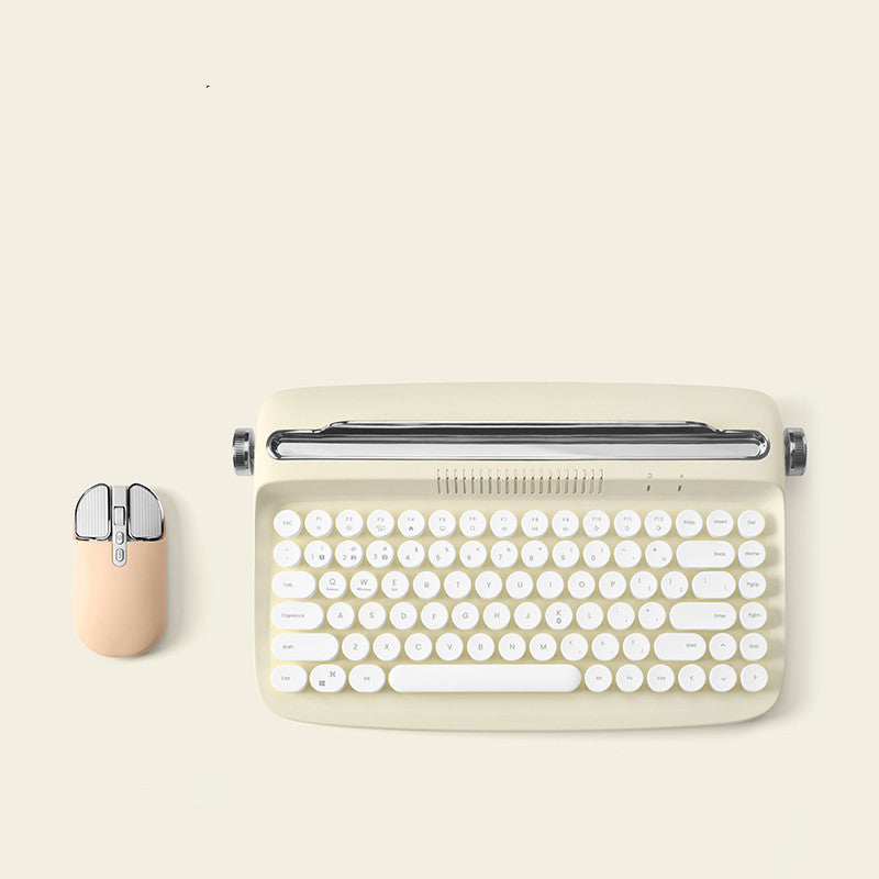 Original Retro Ipad Bluetooth Keyboard Mouse Set Cute Office