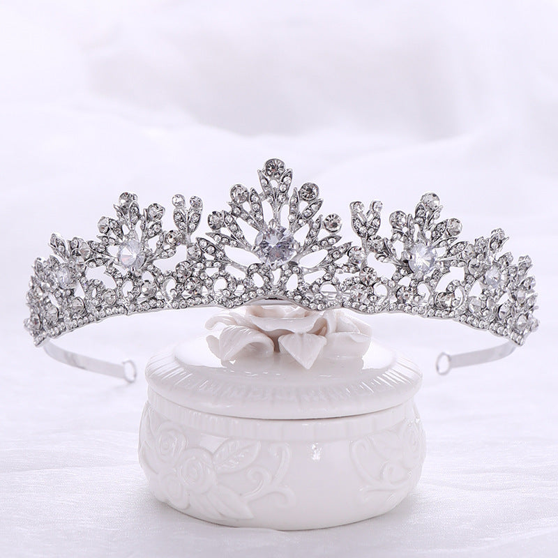 Tuanming Xinniang Crown European And American Hot Sale Crystal Zircon Crown Hairband Princess Birthday Rhinestone Crown Headdress top quality