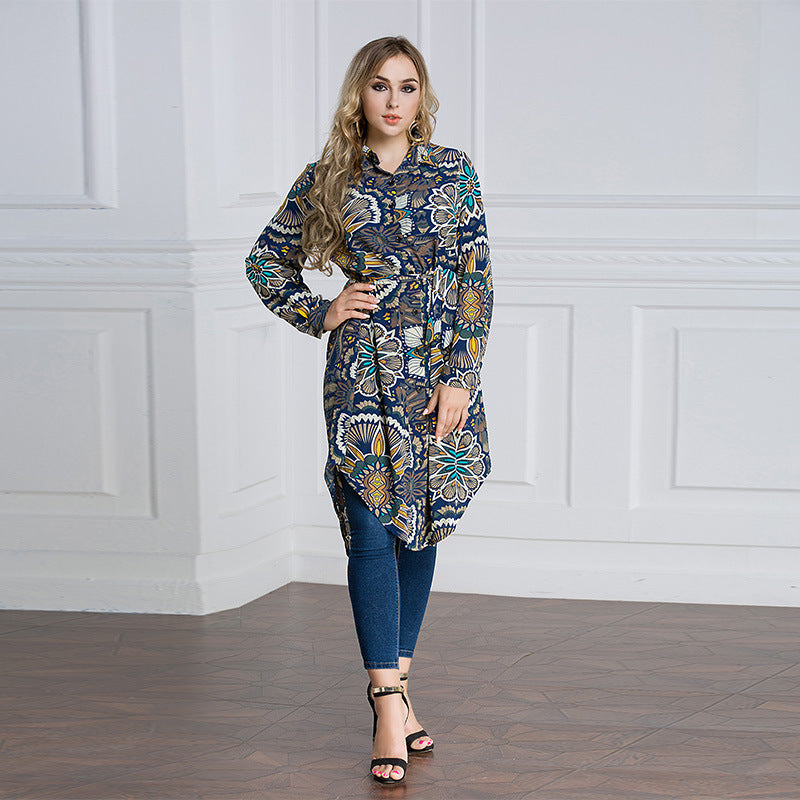Fashion Loose Shirt Skirt Plus Size Muslim