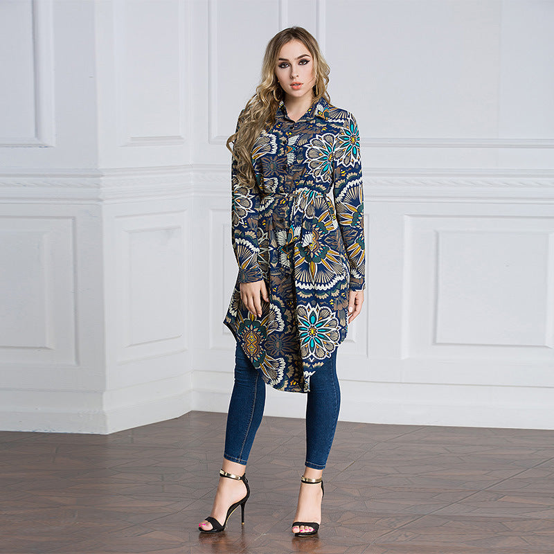 Fashion Loose Shirt Skirt Plus Size Muslim