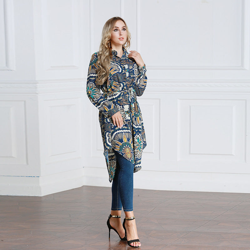Fashion Loose Shirt Skirt Plus Size Muslim