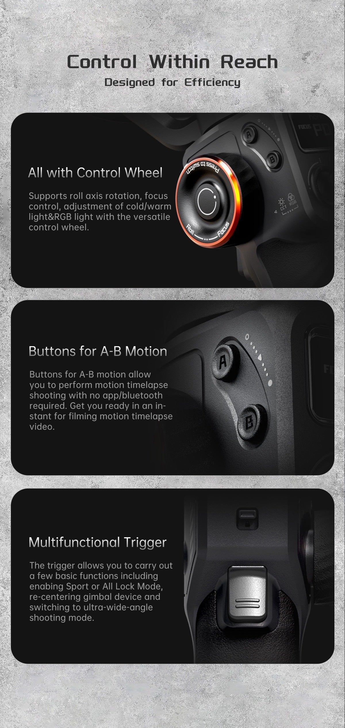 Original AI Face And Shooting Fill Light Vlog Three-axis Stabler