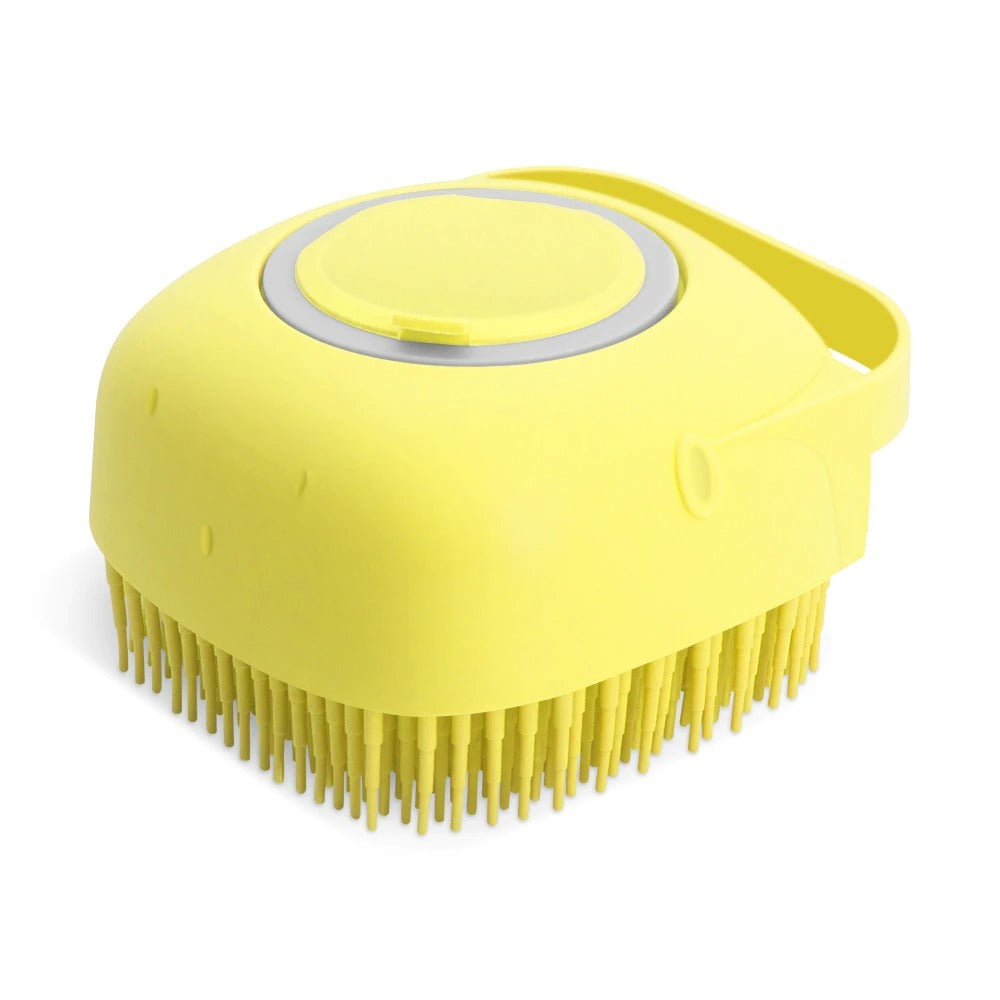 Original Pet Dog Shampoo Massager Brush Cat Massage Comb Grooming Scrubber Shower Brush For Bathing Short Hair Soft Silicone Brushes