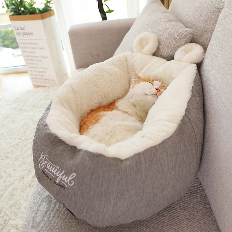 High Quality Pet Dog Bed Warming Soft Sleeping Bag Cushion Puppy Kennel