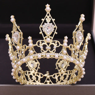 Tuanming Xinniang Crown European And American Hot Sale Crystal Zircon Crown Hairband Princess Birthday Rhinestone Crown Headdress top quality
