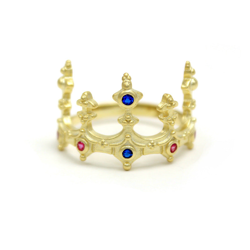 Vintage castle crown ring top quality