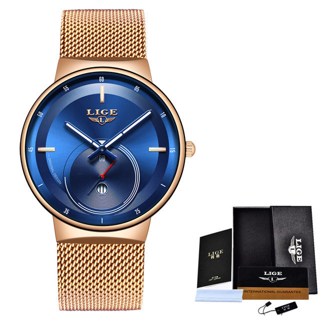 Waterproof quartz watch