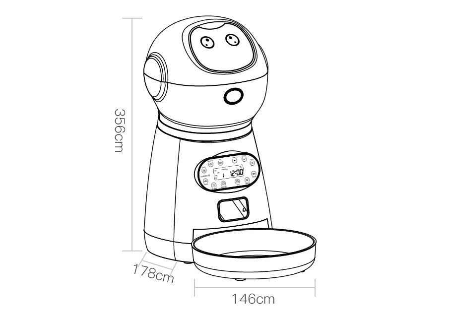 Automatic pet feeder machine