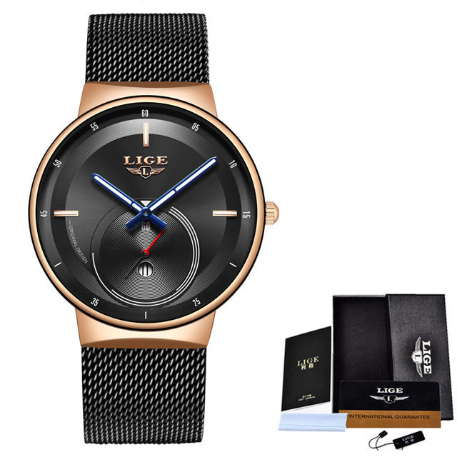 Waterproof quartz watch