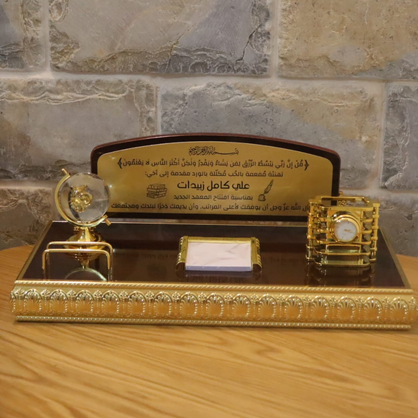 Wood Desk Stand- סטנד עץ למשרד- ענק