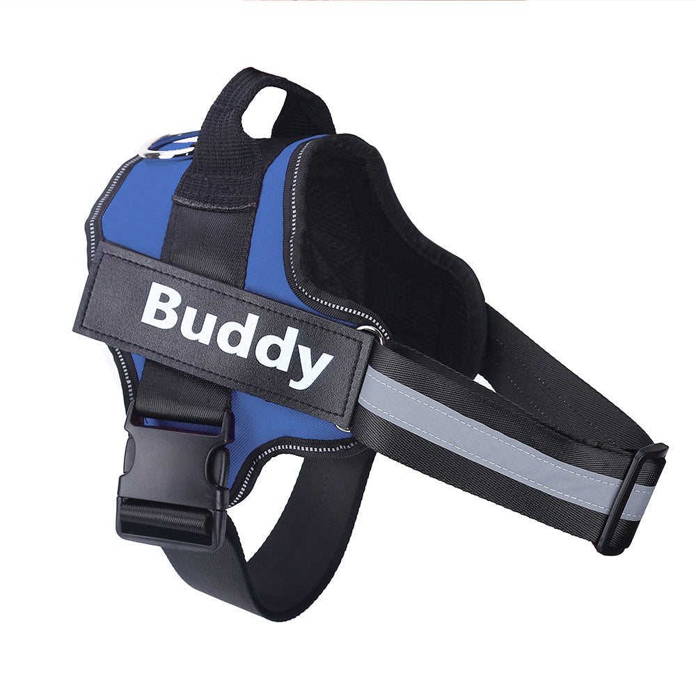 Original Dog Harness NO PULL Reflective Breathable Adjustable Pet Harness Vest For Small Large Dog Custom Patch Pet Supplies