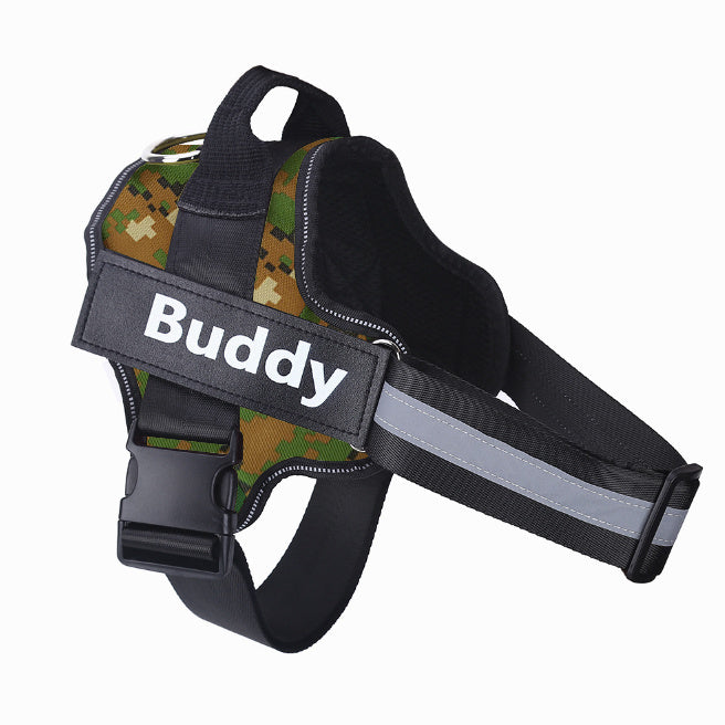 Original Dog Harness NO PULL Reflective Breathable Adjustable Pet Harness Vest For Small Large Dog Custom Patch Pet Supplies