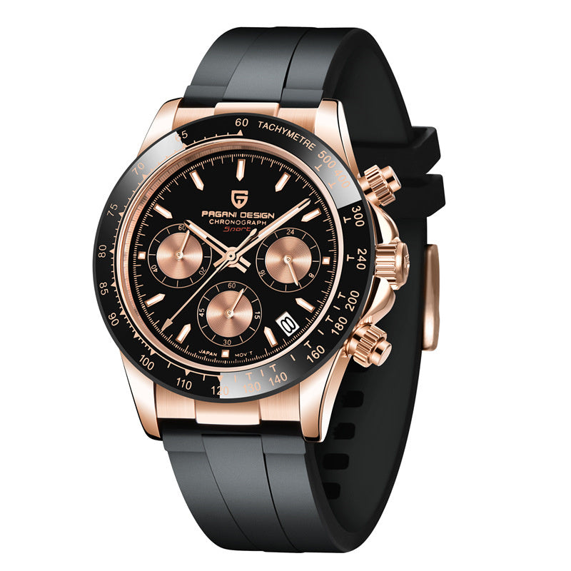 Original Stylish Six Hand Quartz Movement Watch