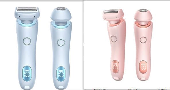 Original 2 In 1 Hair Removal Epilator USB Rechargeable Trimmer Women Body Razor Face Leg Armpit Bikini Hand Pubic Shaver Hair Remover