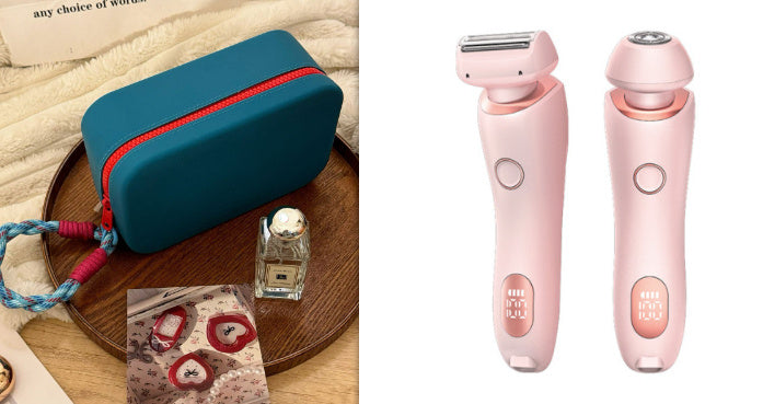 Original 2 In 1 Hair Removal Epilator USB Rechargeable Trimmer Women Body Razor Face Leg Armpit Bikini Hand Pubic Shaver Hair Remover