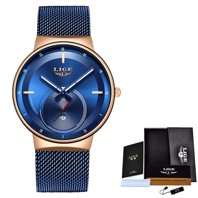 Waterproof quartz watch