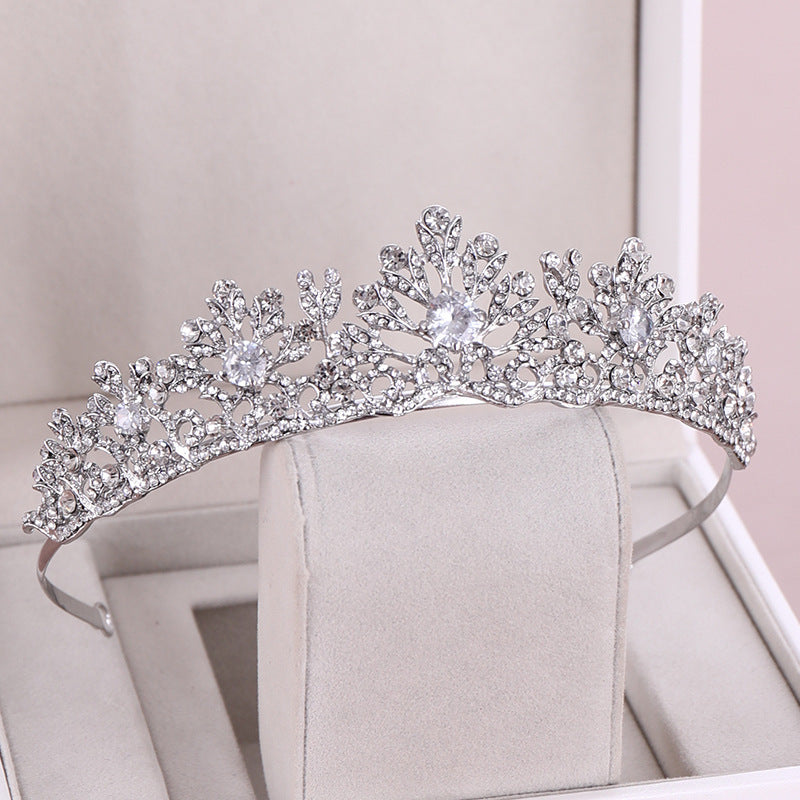 Tuanming Xinniang Crown European And American Hot Sale Crystal Zircon Crown Hairband Princess Birthday Rhinestone Crown Headdress top quality