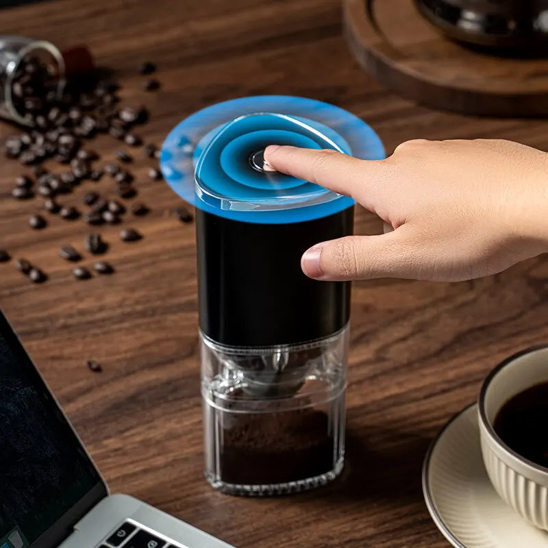 Original Portable Electric Coffee Grinder TYPE C USB Charge Ceramic Grinding Core Home Coffee Beans Pulverizer Grinder Small Portable Mini Home Kitchen Coffee Grinder Machine Mill Automatic USB Charging