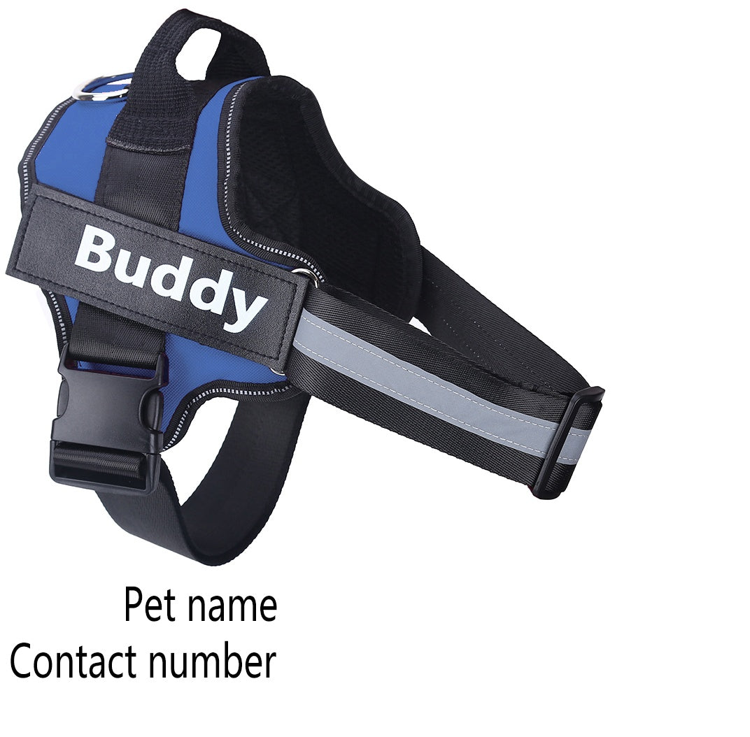 Original Dog Harness NO PULL Reflective Breathable Adjustable Pet Harness Vest For Small Large Dog Custom Patch Pet Supplies