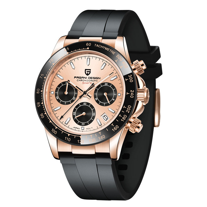 Original Stylish Six Hand Quartz Movement Watch