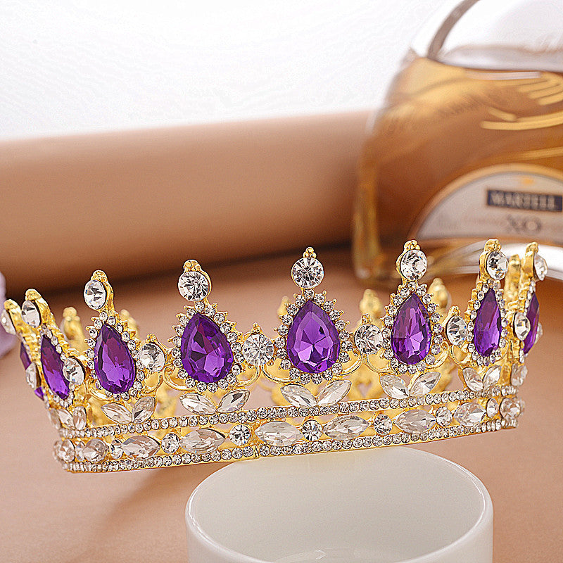 Top Quality Crown Bridal Tiara Crown Wedding Diadem Bridal Round Crown