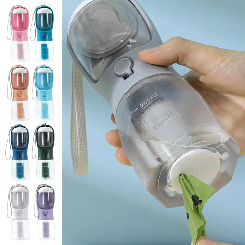Original 3 in 1 - Dog Water Cup Drinking Food Garbage Bag (3-in-1) Portable Small Multi-functional Pet Cups Pets Supplies