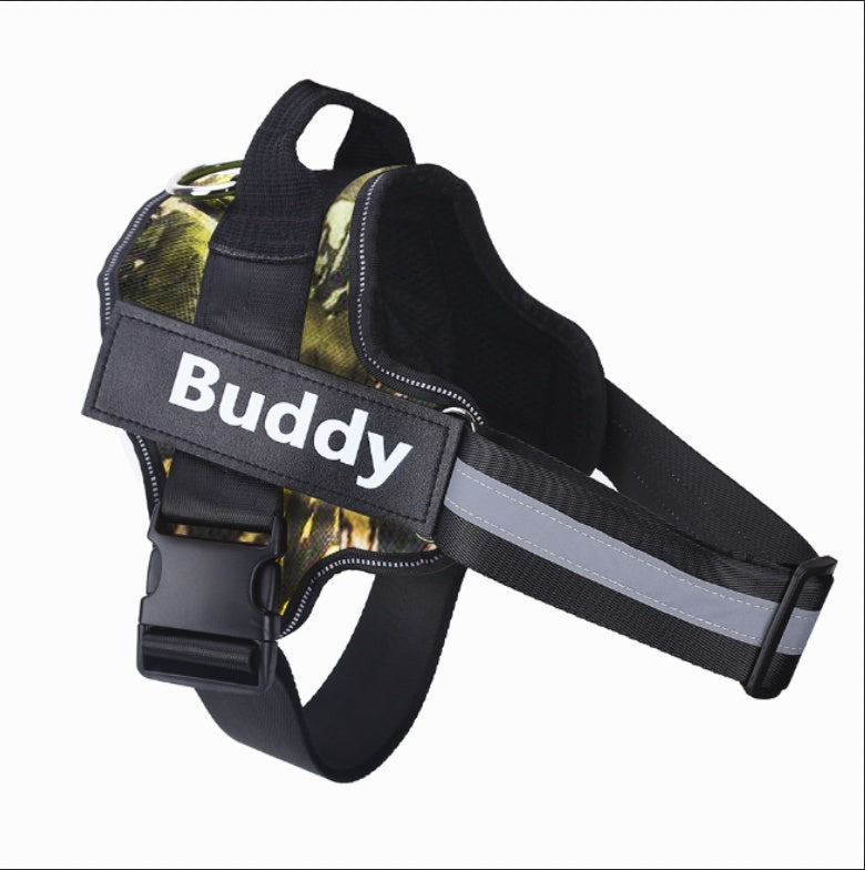 Original Dog Harness NO PULL Reflective Breathable Adjustable Pet Harness Vest For Small Large Dog Custom Patch Pet Supplies