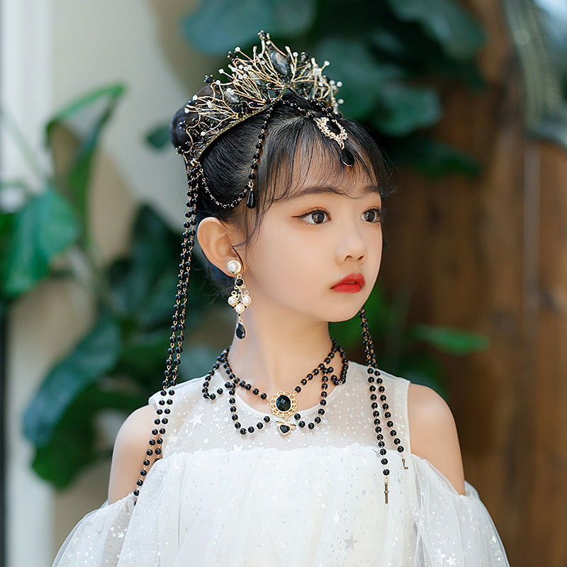 Top Lolita Fringed Crown Catwalk Crown Tiara Hair Accessories