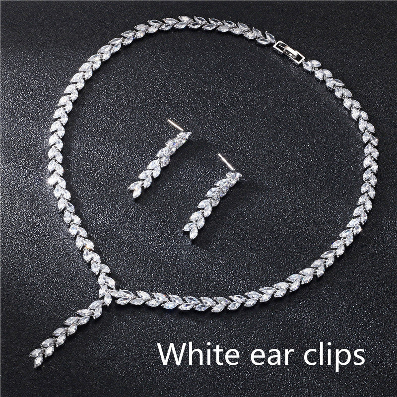 Bride Wedding Earrings Jewelry Set Jewelry Set top quality