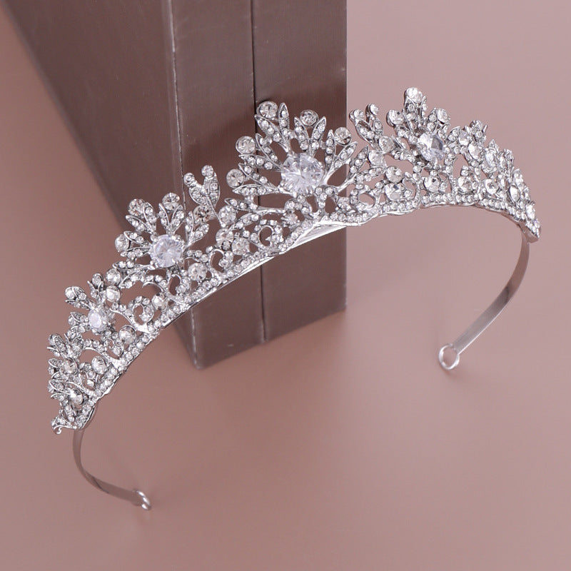 Tuanming Xinniang Crown European And American Hot Sale Crystal Zircon Crown Hairband Princess Birthday Rhinestone Crown Headdress top quality
