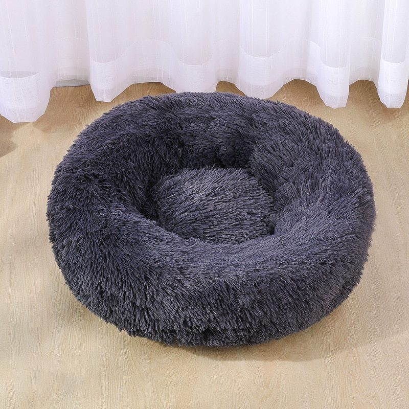 High Quality Dog Bed Super Soft Washable Long Plush Pet Kennel Deep Sleep Dog House Velvet Mats Sofa For Dog Basket Pet Cat Bed