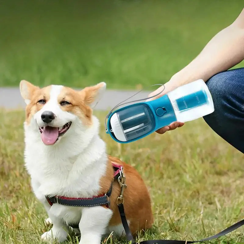 Original 3 in 1 - Dog Water Cup Drinking Food Garbage Bag (3-in-1) Portable Small Multi-functional Pet Cups Pets Supplies