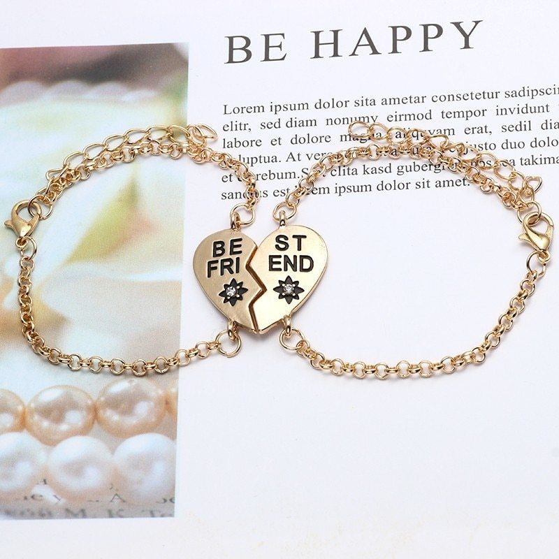 Original English Letters Best Friends Jewelry Good Friend Bracelet Women