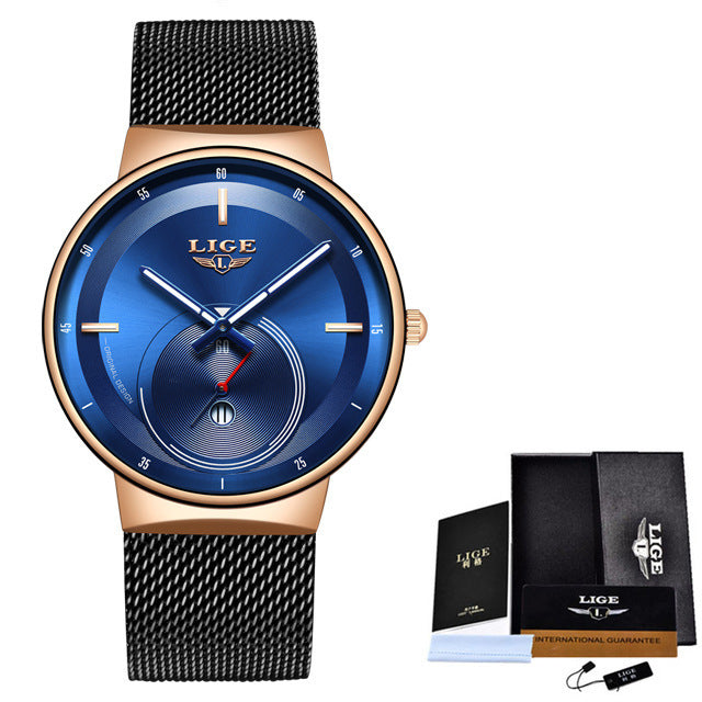 Waterproof quartz watch