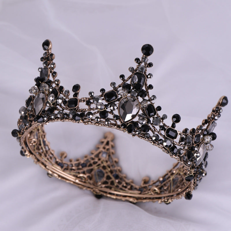 Retro crown crown princess performance headdress Top Quality