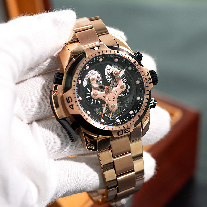 Original Men's Mechanical Watch Large Dial Waterproof Strong Luminous