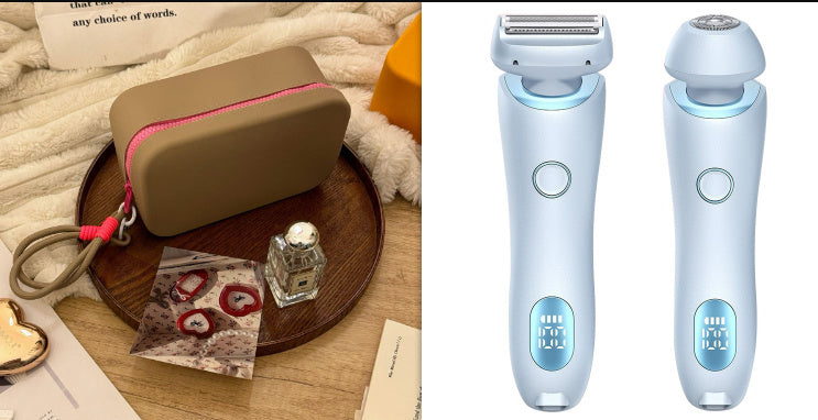 Original 2 In 1 Hair Removal Epilator USB Rechargeable Trimmer Women Body Razor Face Leg Armpit Bikini Hand Pubic Shaver Hair Remover