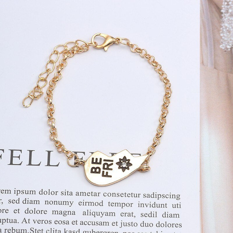 Original English Letters Best Friends Jewelry Good Friend Bracelet Women