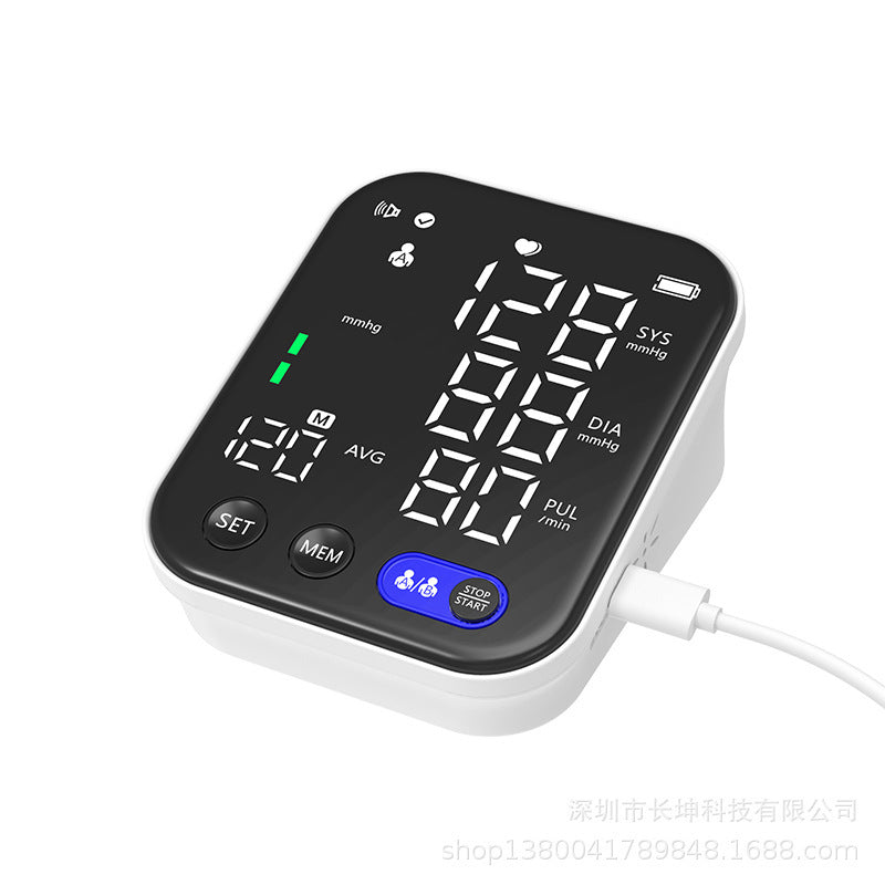 Original Electronic Blood Pressure Monitor Ultra Clear Large Screen Pulse Sphygmomanometer For Real-time Measurement Of Blood Pressure