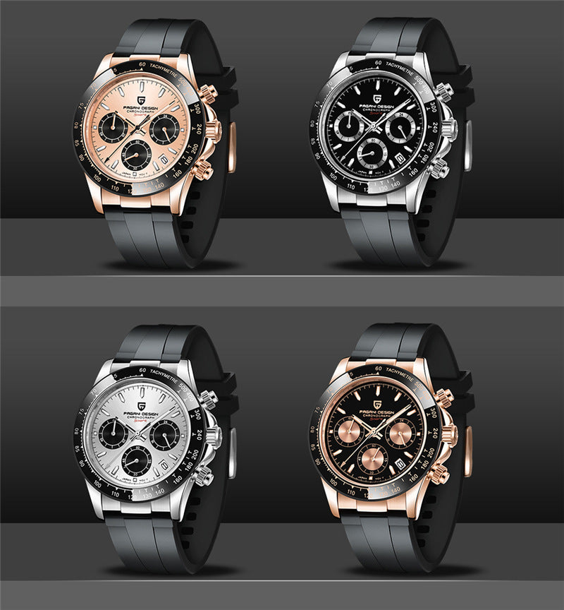 Original Stylish Six Hand Quartz Movement Watch