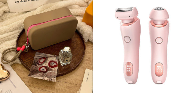 Original 2 In 1 Hair Removal Epilator USB Rechargeable Trimmer Women Body Razor Face Leg Armpit Bikini Hand Pubic Shaver Hair Remover