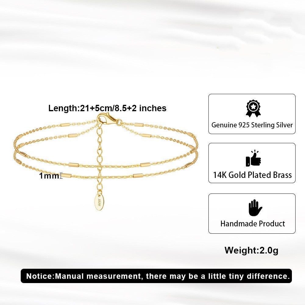 Jewelry Sterling Silver Feet Chain