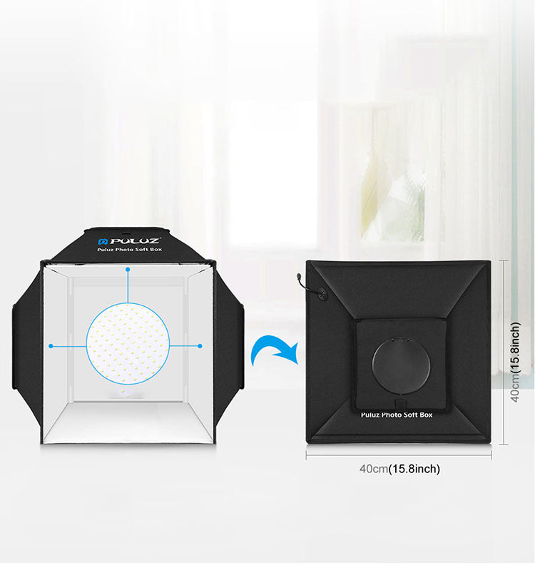 40cm Studio LED Folding Product Photo Light Box Simple Shooting Light