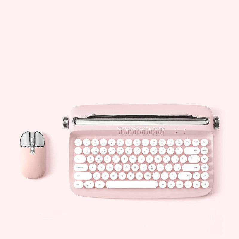 Original Retro Ipad Bluetooth Keyboard Mouse Set Cute Office