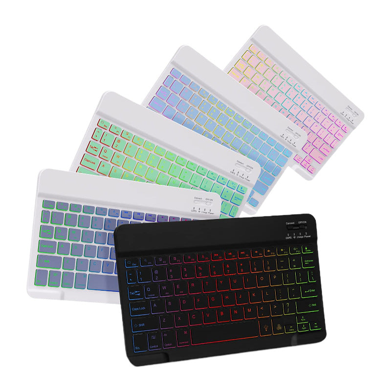 Original Ipad Protective Case Luminous Bluetooth Keyboard Leather Sheath