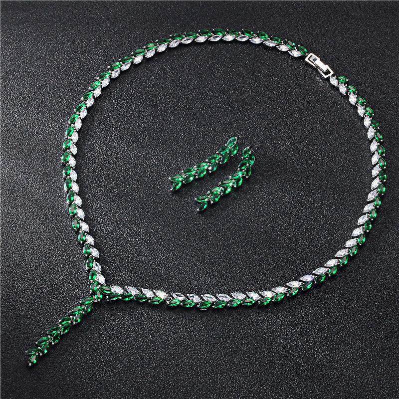 Bride Wedding Earrings Jewelry Set Jewelry Set top quality