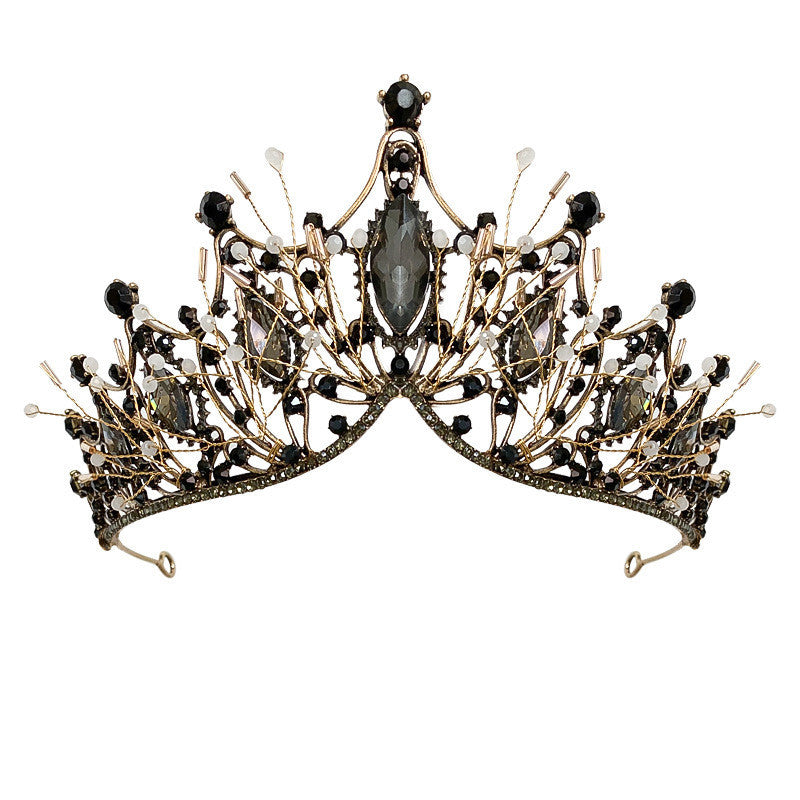 Top Lolita Fringed Crown Catwalk Crown Tiara Hair Accessories