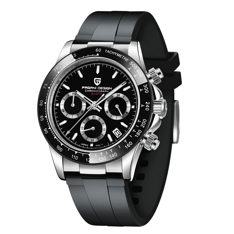 Original Stylish Six Hand Quartz Movement Watch